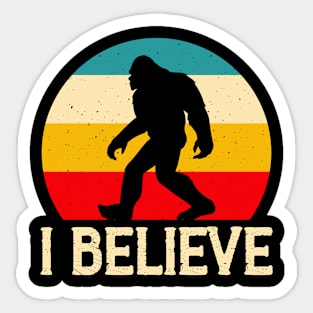 Bigfoot I Believe Sticker